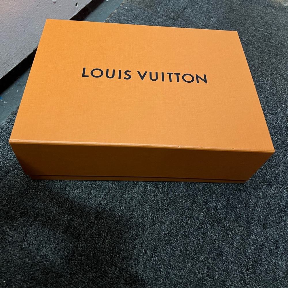 Louis Vuitton empty box. With shopping bag